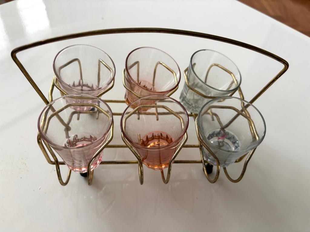 Vintage shotglaasjes, Ophalen of Verzenden
