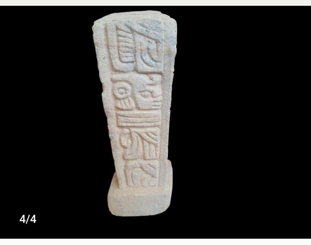 Uniek Maya Beeld - Steen of Keramiek, Antiek en Kunst, Kunst | Beelden en Houtsnijwerken, Overige onderwerpen, Ophalen of Verzenden
