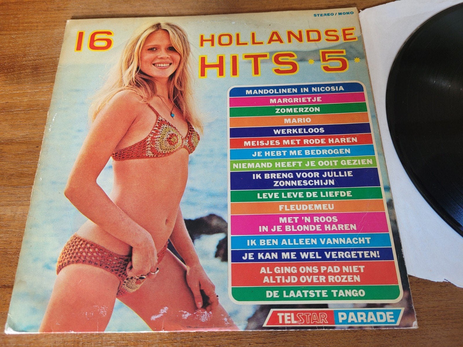16 Hollandse Hits 5 - Telstar Parade LP (1972), Cd's en Dvd's, Ophalen of Verzenden, Gebruikt, 12 inch, Levenslied of Smartlap