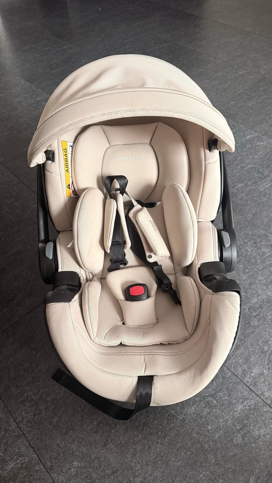 Dubatti Autostoeltje - Zo goed als nieuw - Beige/Crème, Kinderen en Baby's, Autostoeltjes, Ophalen of Verzenden, Zo goed als nieuw