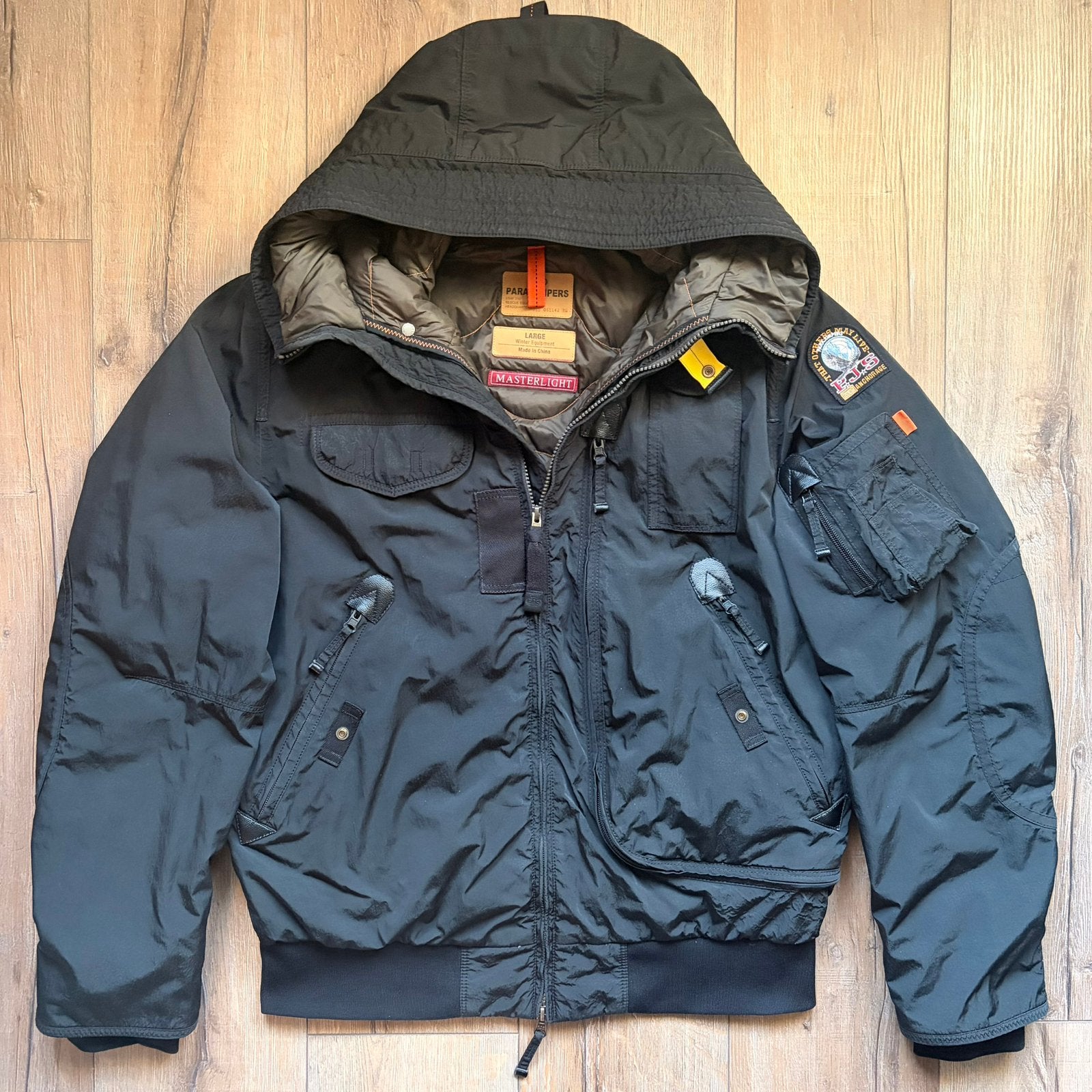 Parajumpers Gobi Masterlight Bomberjas Zwart Maat L, Kleding | Heren, Maat 52/54 (L), Verzenden, Zwart, Parajumpers