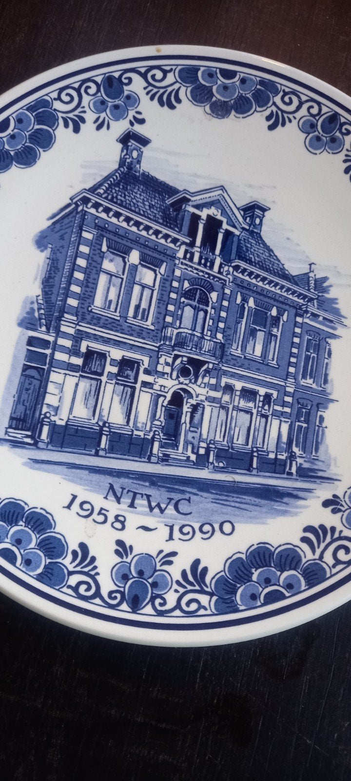 Delfts Blauw wandbord Royal Goedewaagen NTWC 1958-1990, Ophalen of Verzenden