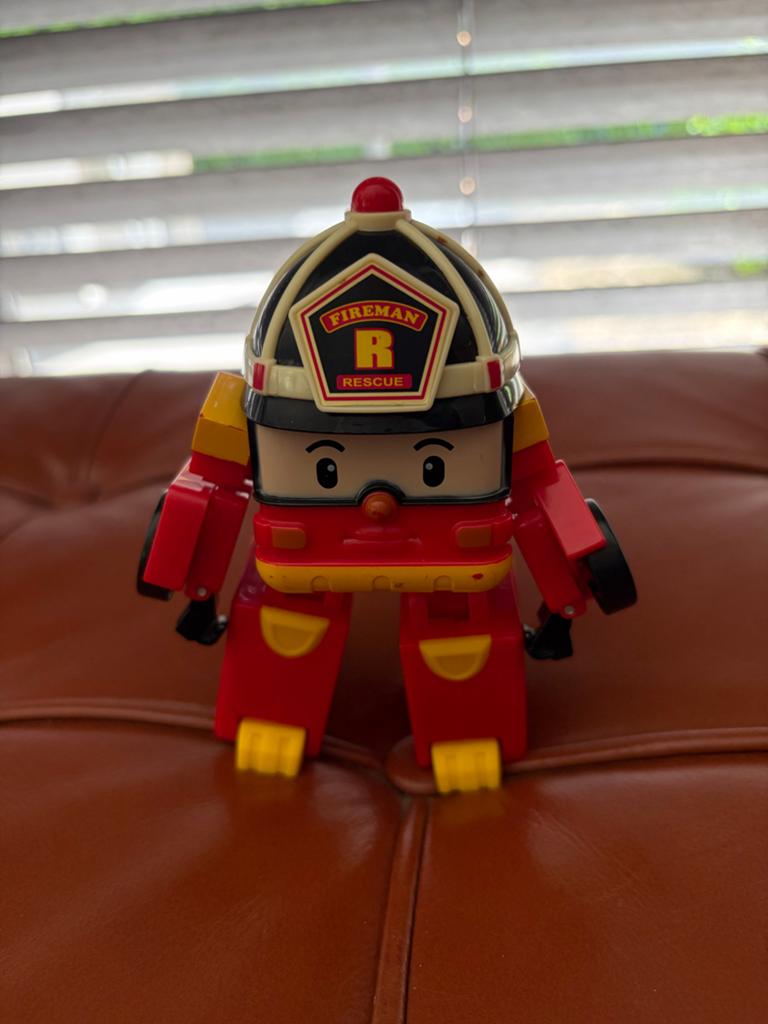Robocar Poli Roy Transformer Speelgoed Brandweerwagen, Ophalen of Verzenden, Gebruikt