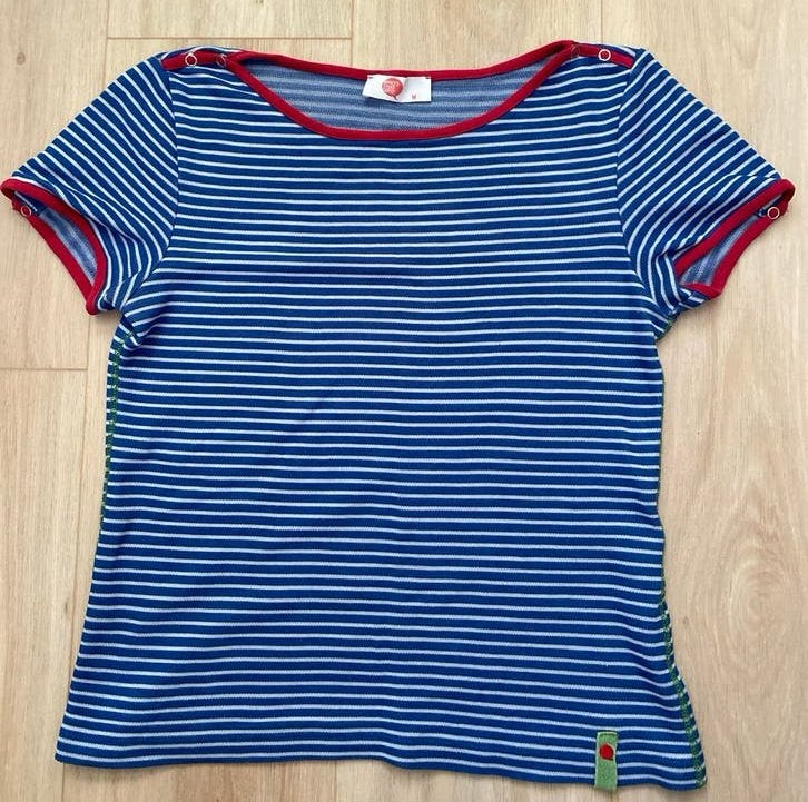 Who's That Girl gestreept T-shirt maat M, Kleding | Dames, Maat 38/40 (M), Blauw, Ophalen of Verzenden, Korte mouw