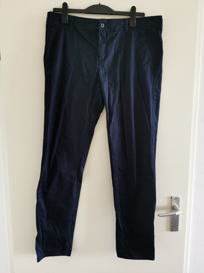 Donkerblauwe Pantalon Broek Stretch Mt 46 ZGAN Erg net, Kleding | Dames, Blauw, Maat 46/48 (XL) of groter, Ophalen of Verzenden