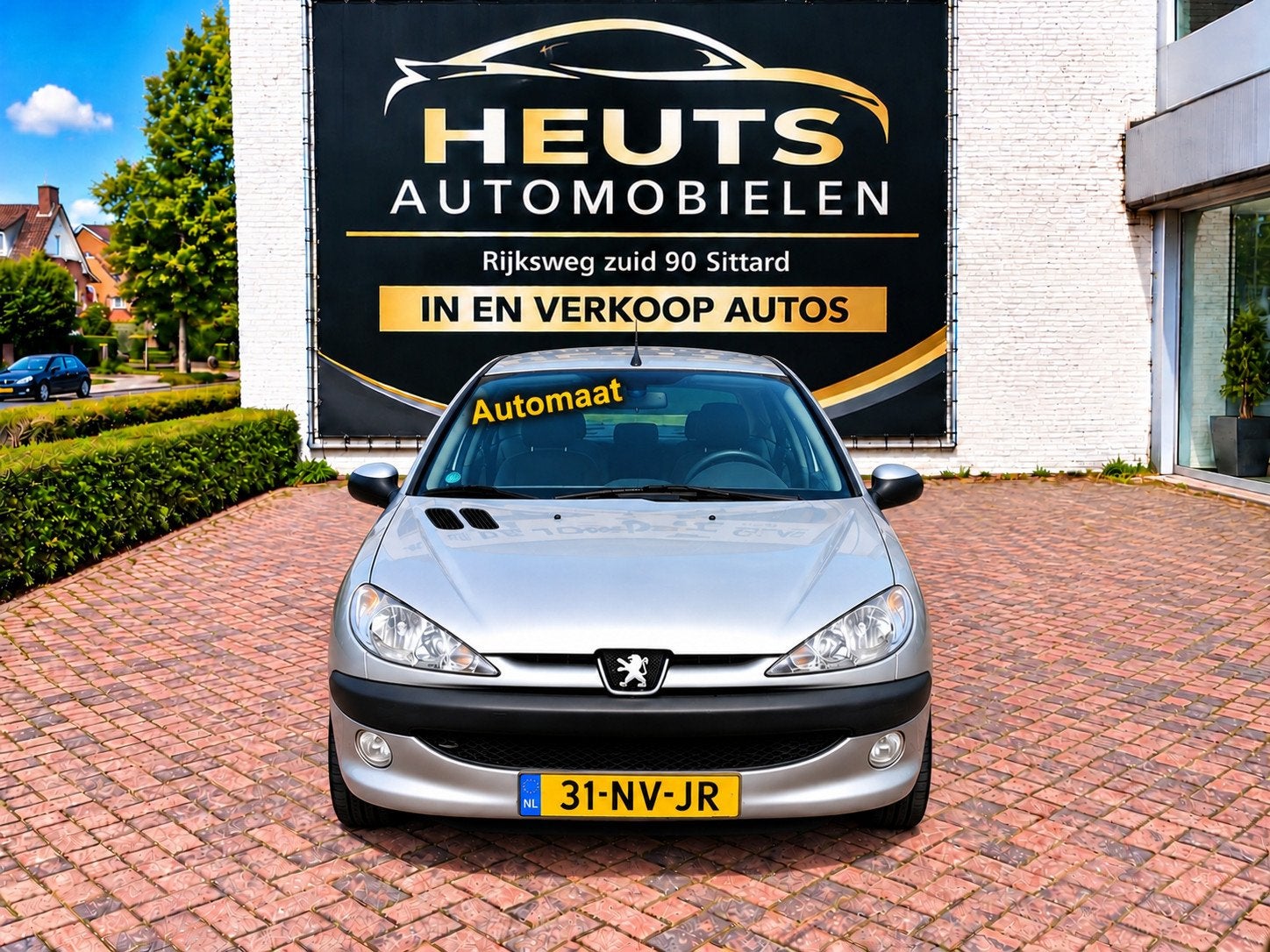 Peugeot 206 1.4 Gentry Automaat, Auto's, Bedrijf, 75 pk, Blauw, 1100 kg