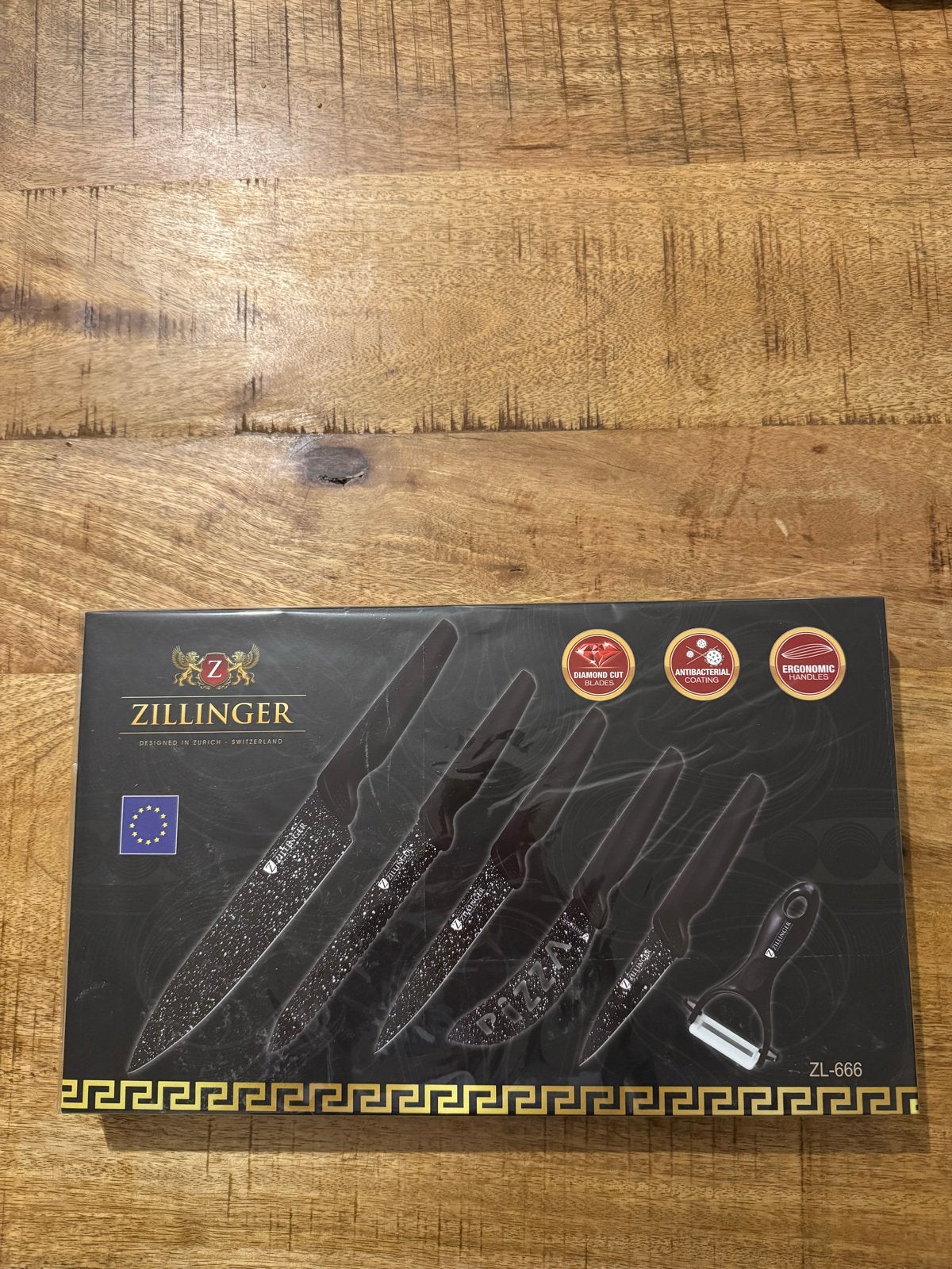 ZILLINGER Messenset ZL-666 - Nieuw in doos, Overige typen, Nieuw, Ophalen of Verzenden, Zwart