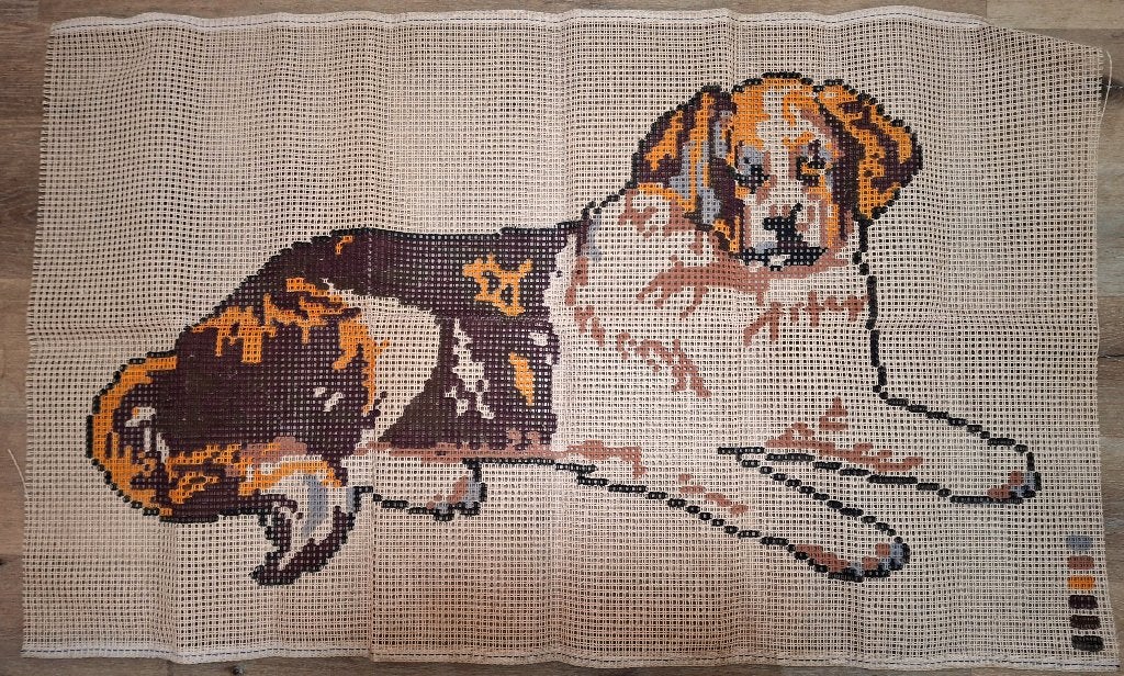 Borduur Patroon Hond, Hobby en Vrije tijd, Ophalen of Verzenden, Zo goed als nieuw, Handborduren, Patroon