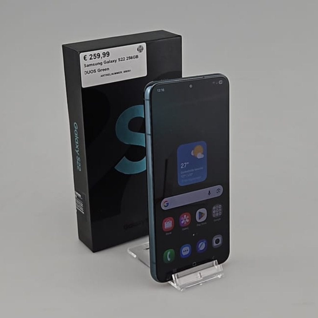 Samsung Galaxy S22 256GB DUOS Green, Telecommunicatie, Mobiele telefoons | Samsung, Samsung, Gebruikt, Support@Samsung.com, 129, Samsung-ro, Yeongtong-gu
Suwon-si, Gyeonggi-do 16677
South Korea