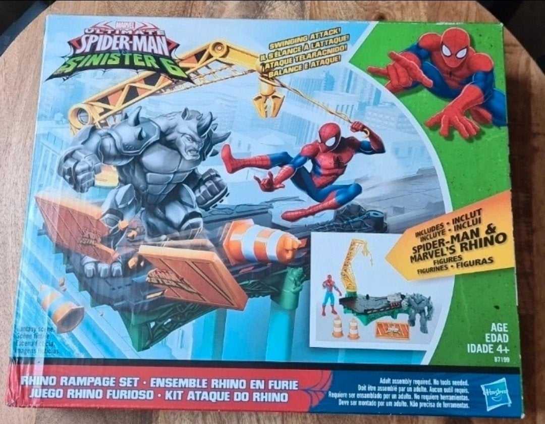 Marvel spiderman Rhino speel set, Ophalen, Zo goed als nieuw