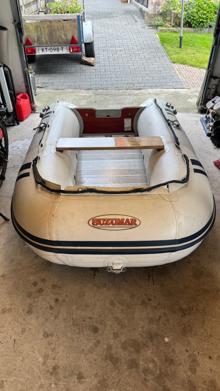 Suzemar 290 Rubberboot met 4 pk Mariner 2-takt motor, Watersport en Boten, Ophalen, Suzumar, Hout, Gebruikt