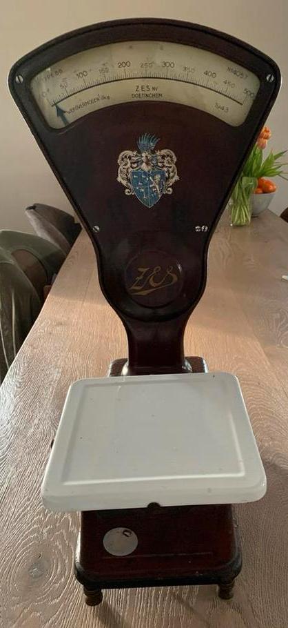 Antieke Weegschaal Zes Doetinchem 1943 type BB, Antiek en Kunst, Ophalen