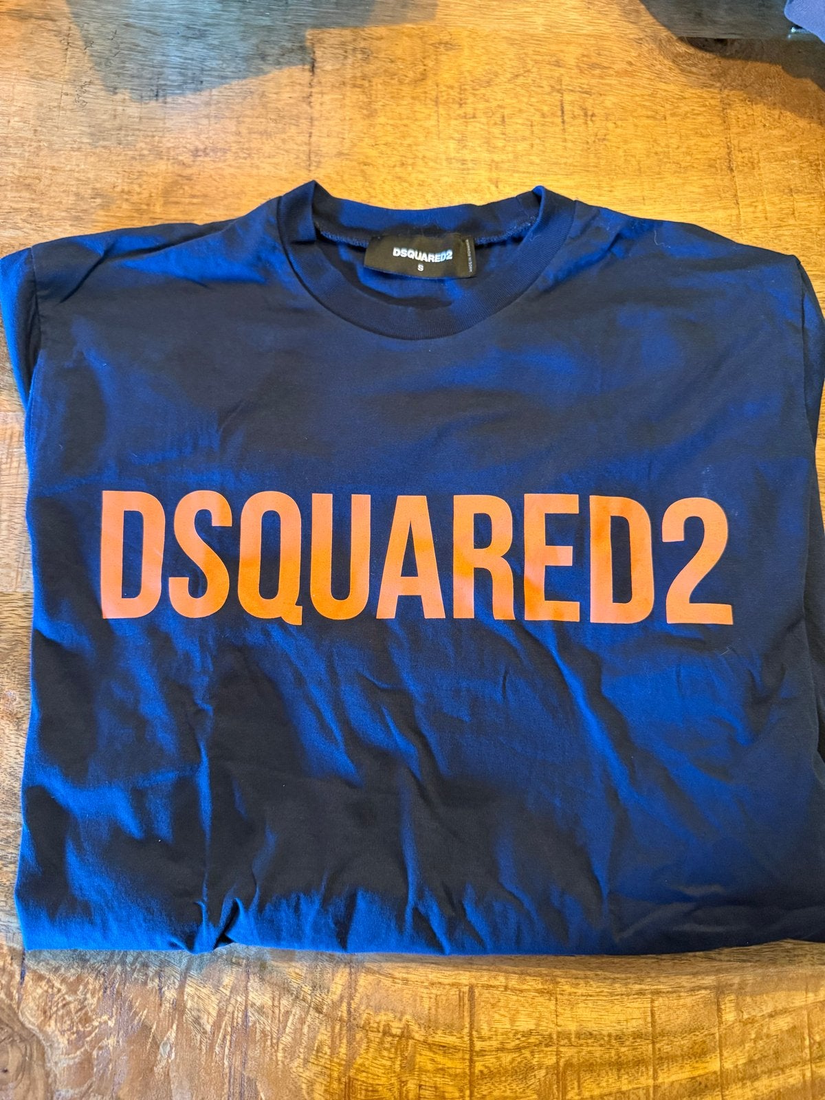 Dsquared2 T-shirt maat S/M, Ophalen of Verzenden, Zo goed als nieuw, Blauw