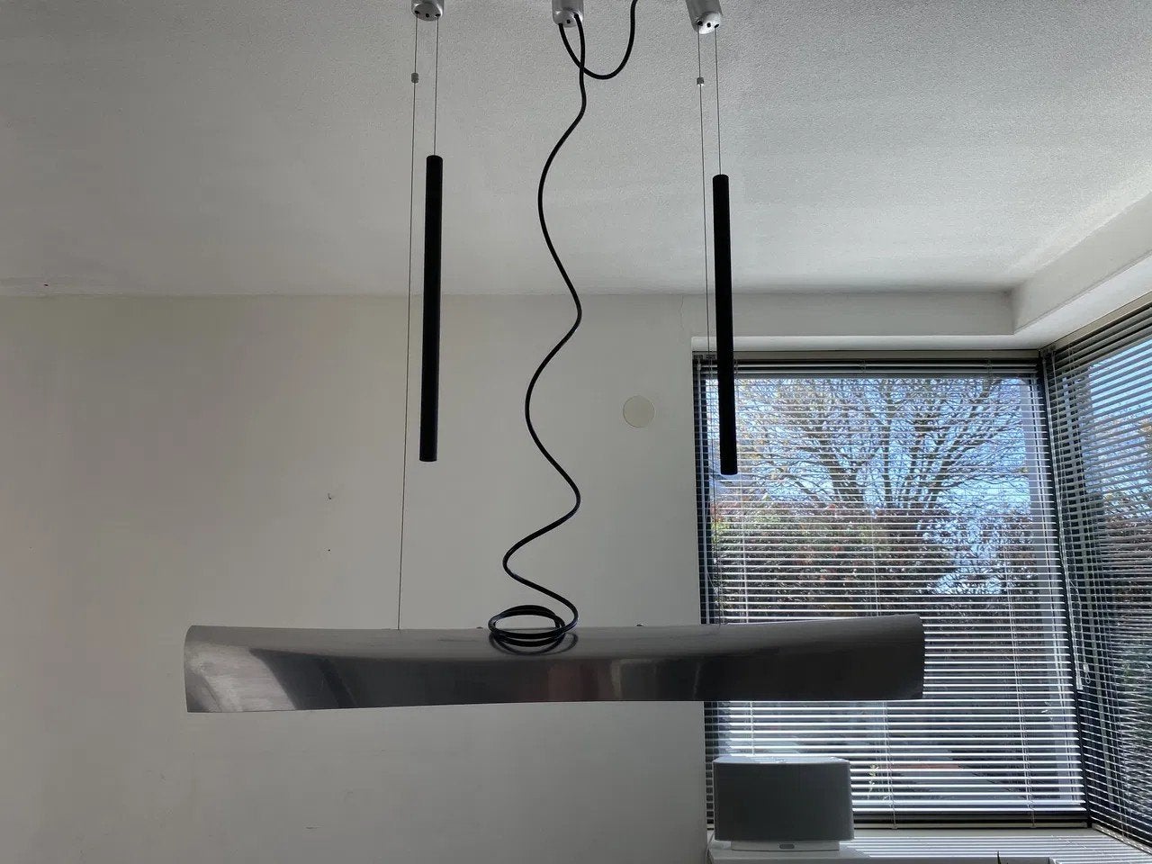 Anta Nil hanglamp - Jörg Zeidler design - mat aluminium, Ophalen of Verzenden, Gebruikt, Metaal, Design, Modern