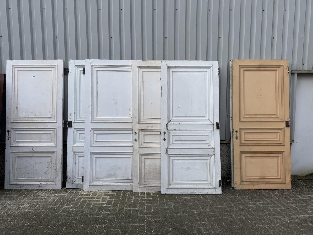 Unieke antieke set ( 8 stuks)  paneeldeuren 106 x 240, Doe-het-zelf en Verbouw, Deuren en Horren, 100 tot 120 cm, Jurgen.hoogenboezem@gmail.com