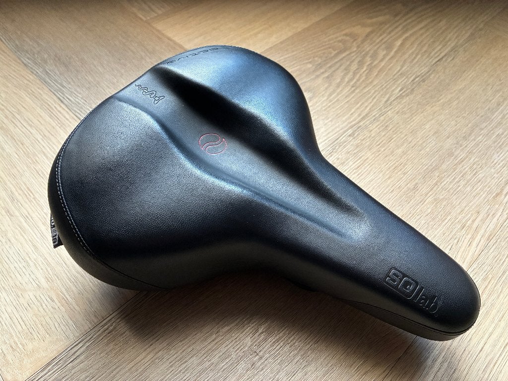SQlab 621 active fietszadel 18 cm, Overige merken, Leer, Bakfiets, Ophalen of Verzenden