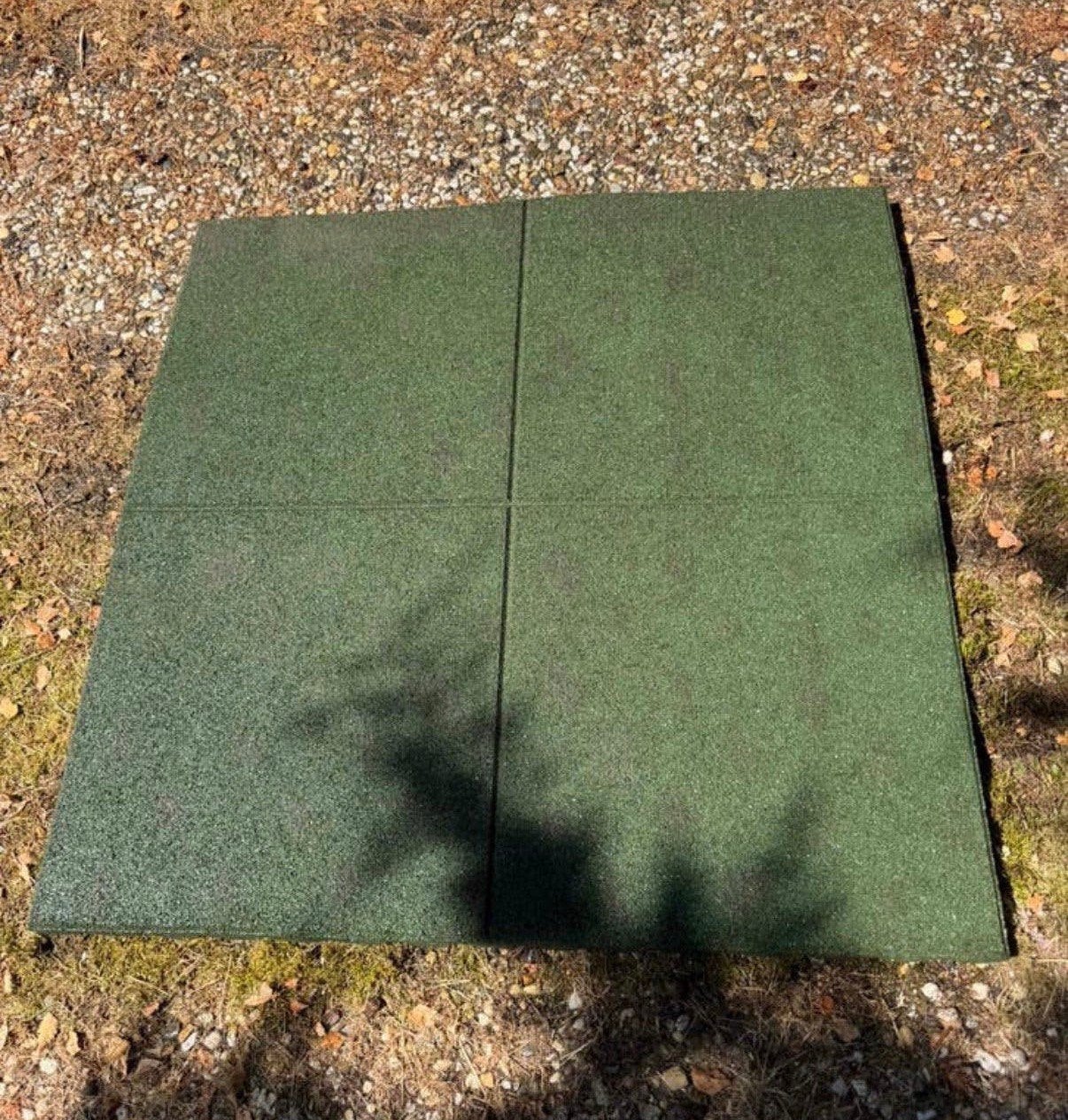 Rubberen matten 100x100x4,5 speeltoestel dak ed ruim 6,5m2, Ophalen, Zo goed als nieuw, Rubber, Overige typen