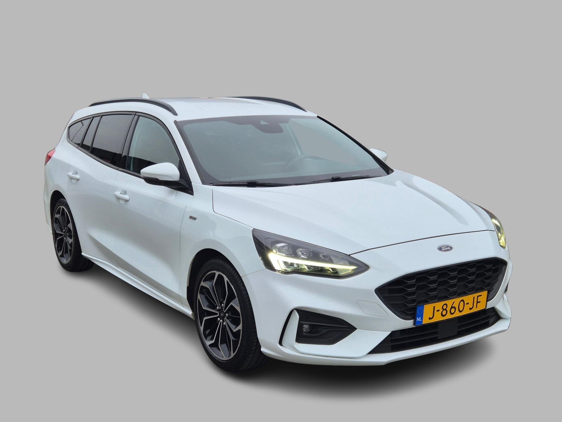 Ford Focus Wagon 1.0 EcoBoost ST Line Business LED, Navi, Gebruikt, 1283 kg, Wit, Origineel Nederlands