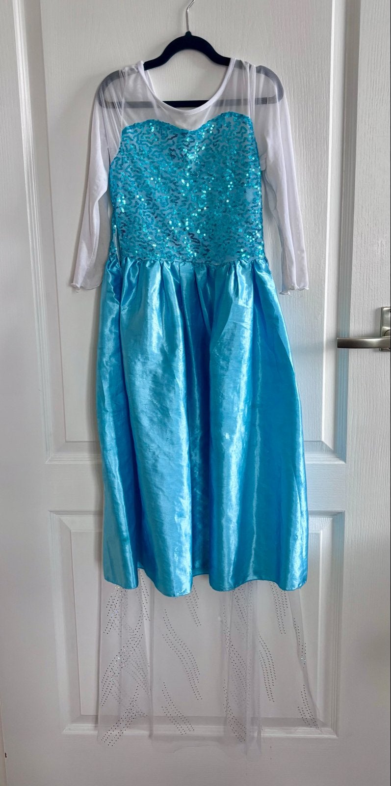 Elsa jurk Frozen verkleedjurk maat 130, Ophalen, Gebruikt, Meisje, Jurk of Rok