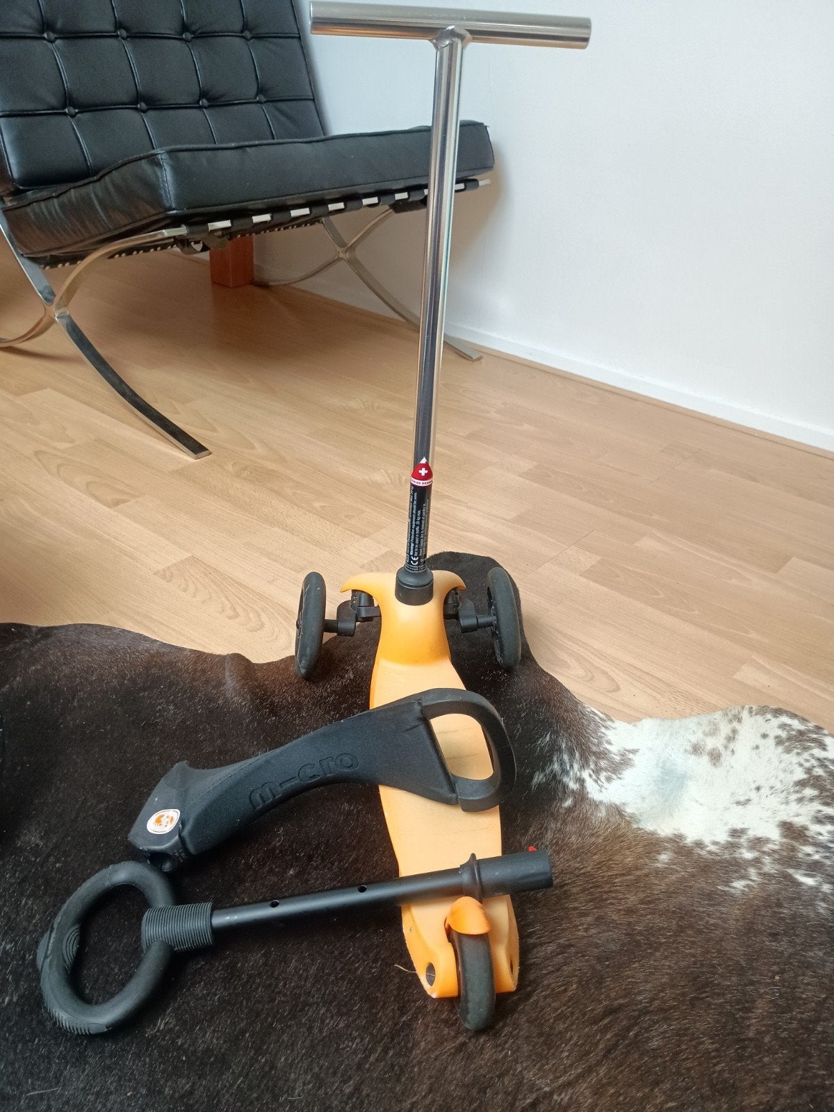 Micro step 3-in-1 (Mini Micro) met zitje als loopfiets, Ophalen of Verzenden, Gebruikt, Gewone step, Micro