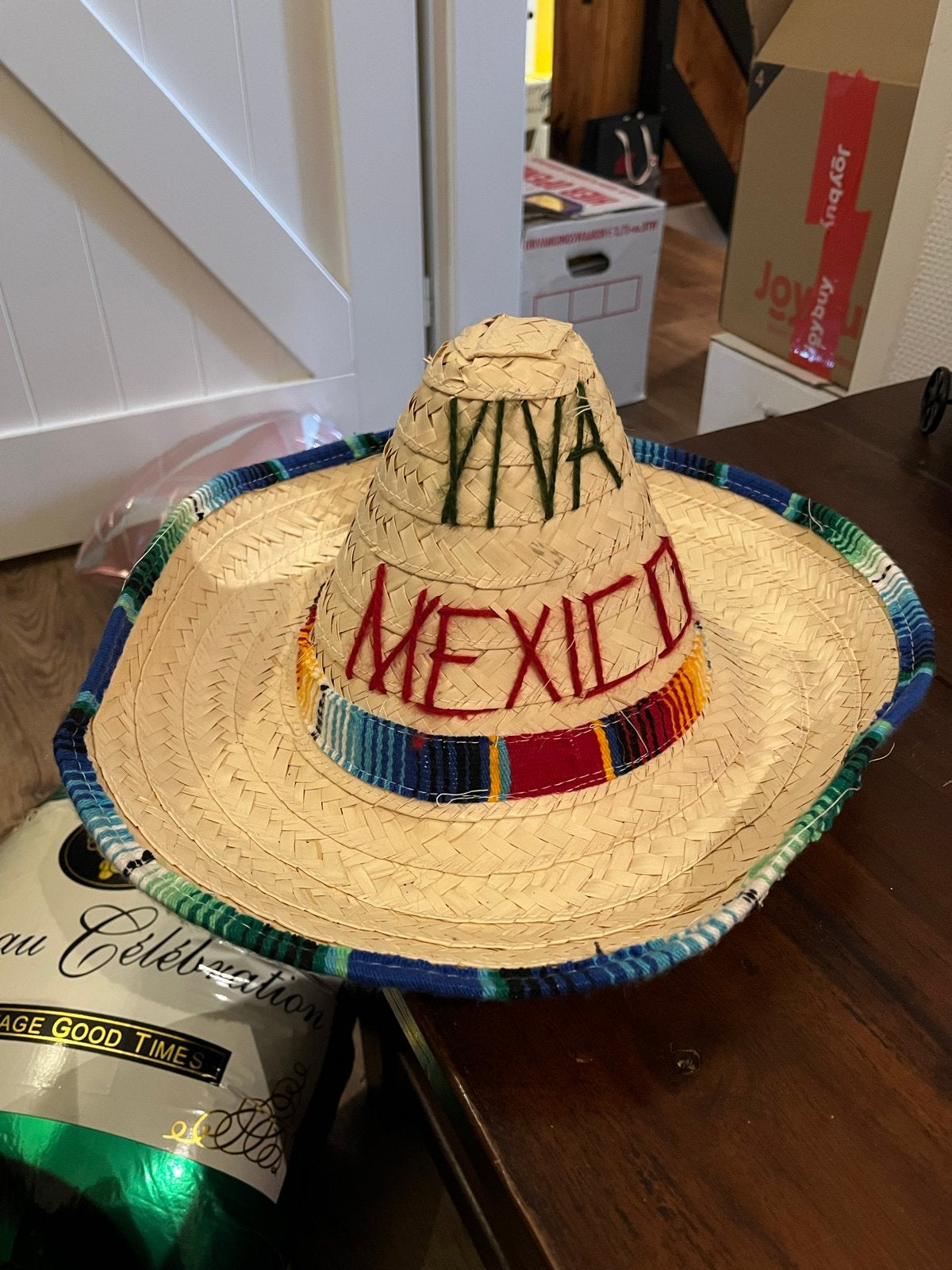 Mexicaanse Sombrero voor kinderen, Ophalen of Verzenden, Zo goed als nieuw, Hoed of Pruik, Carnaval