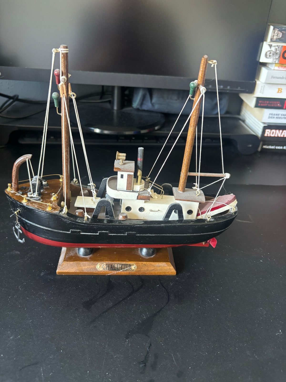 Decoratief Scheepsmodel "Chalutier" - Vissersboot, Verzenden, Gebruikt, Groter dan 1:32, Overige merken