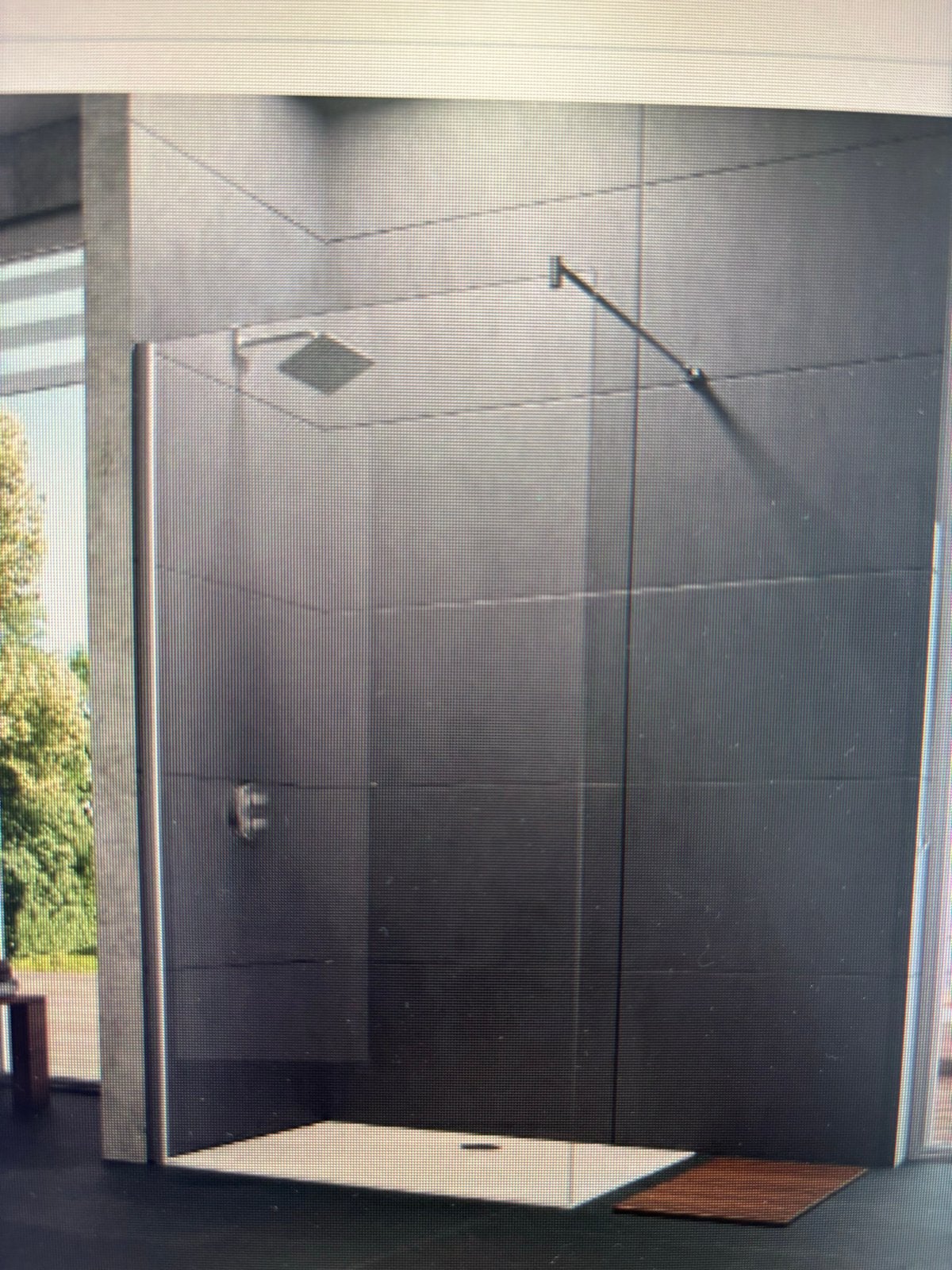 Huppe Design Pure Walk-in Douchewand 110x200cm Zilvermat, Doe-het-zelf en Verbouw, Ophalen, Nieuw, Chroom, Douche