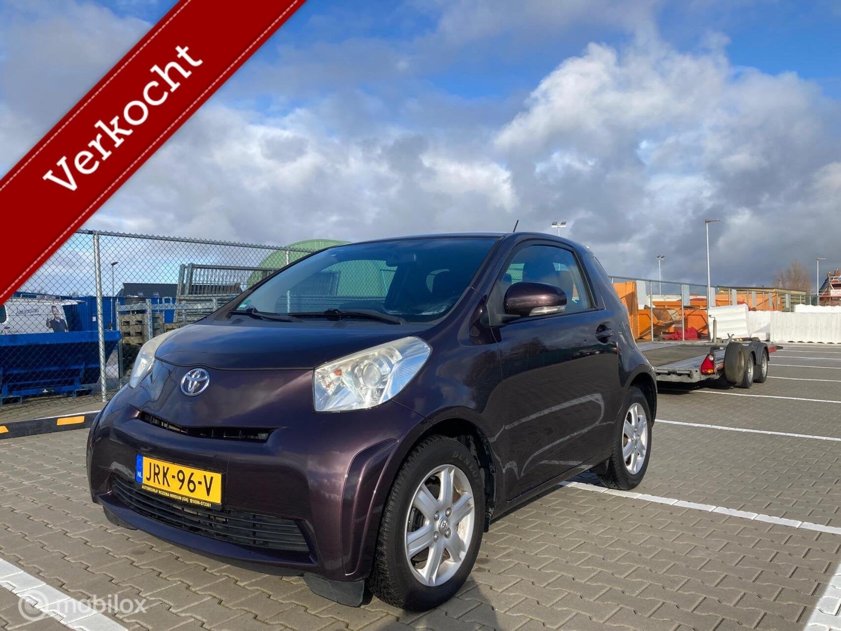 Toyota iQ 1.0 VVTi Comfort, Zwart, Overige kleuren, 4 stoelen, Leder en Stof