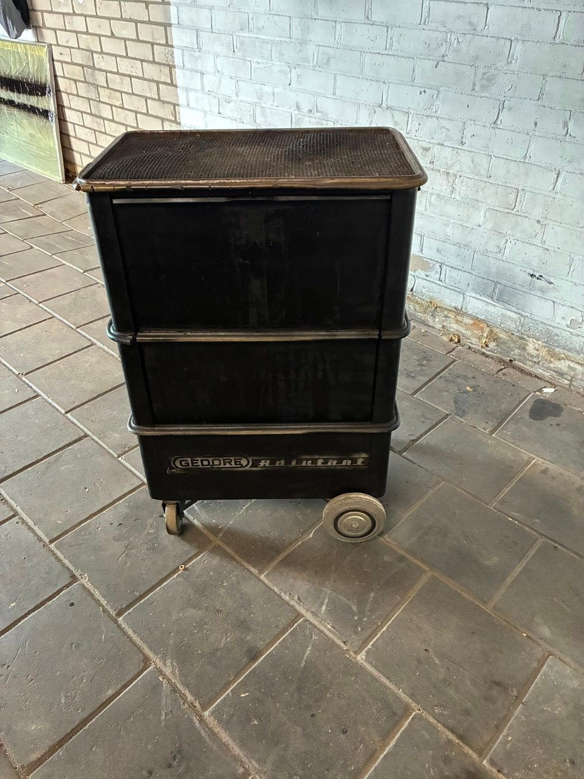 Gedore Rollkar met 4 lades - Vintage gereedschapswagen, Doe-het-zelf en Verbouw, Gereedschapskisten, Ophalen, Gebruikt