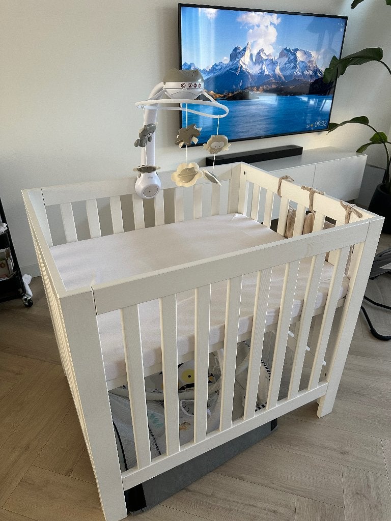 Box wit baby, Kinderen en Baby's, Boxen, Ophalen, Gebruikt, Vierkant, In hoogte verstelbaar