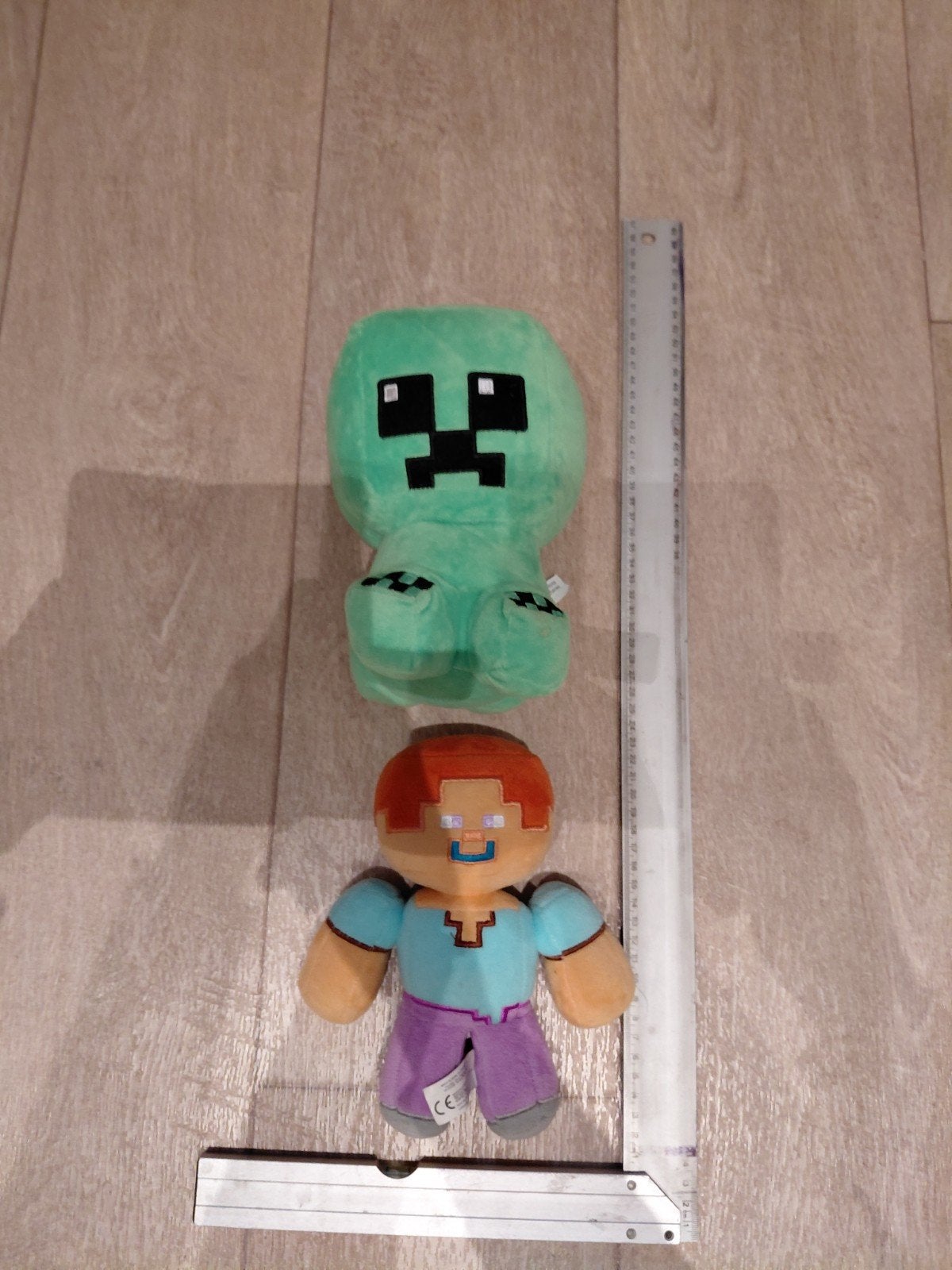 Minecraft knuffels: Creeper en Steve (zeer nette staat), Ophalen of Verzenden