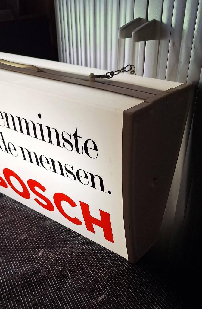 Top dubbelzijdige BOSCH gereedschappen lichtbak, reclame., Ophalen, Gebruikt, ., Lichtbak of (neon) lamp