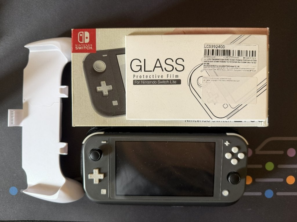 Nintendo Switch Lite - Picofly / ModChip (unlocked), Ophalen, Grijs, Zo goed als nieuw, Met beschermhoes of tas