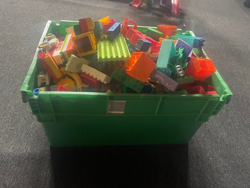 Grote krat vol Duplo - Uren speelplezier!, Kinderen en Baby's, Speelgoed | Duplo en Lego, Gebruikt, Inclusief extra onderdelen