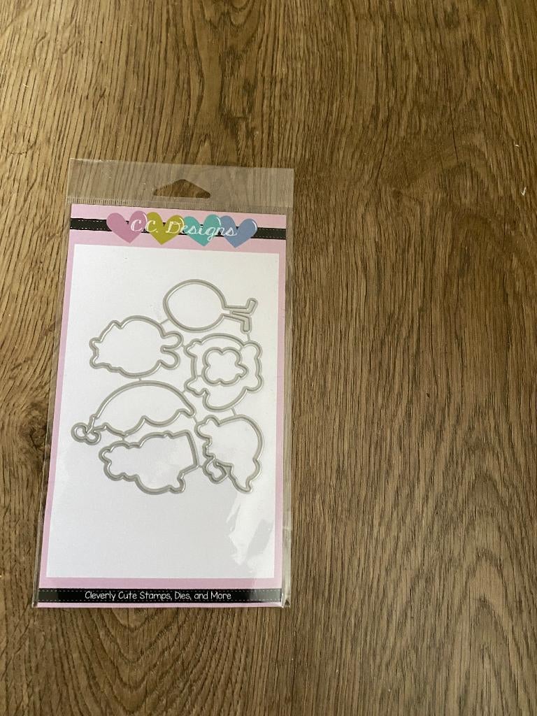 c.c. designs Snij en Embossingmal poppetjes, Hobby en Vrije tijd, Ophalen of Verzenden, Nieuw, Kerst, Pons of Mal