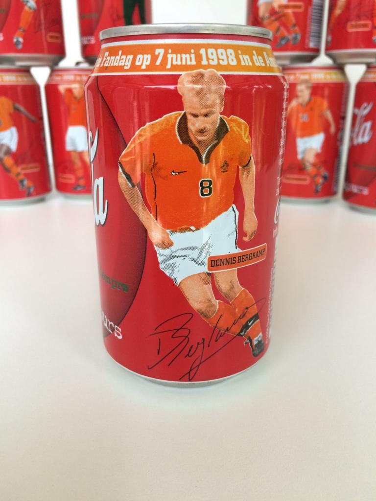 Nederlands elftal op Coca-Cola blikjes WK 1998, Ophalen of Verzenden, Gebruikt