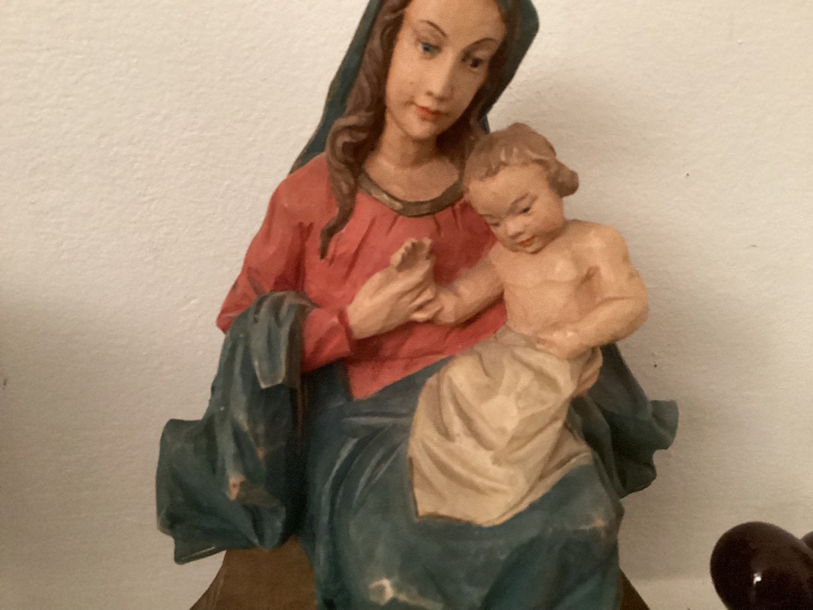 Maria met kind, hout, Ophalen of Verzenden