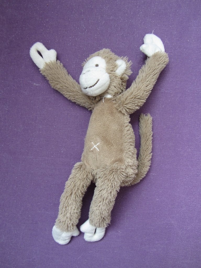 HAPPY HORSE Knuffel AAP MICKEY. 32 CM. BRUIN **Nieuw**, Happy Horse, Nieuw, Ophalen of Verzenden, Middelgroot (20 tot 80 cm)