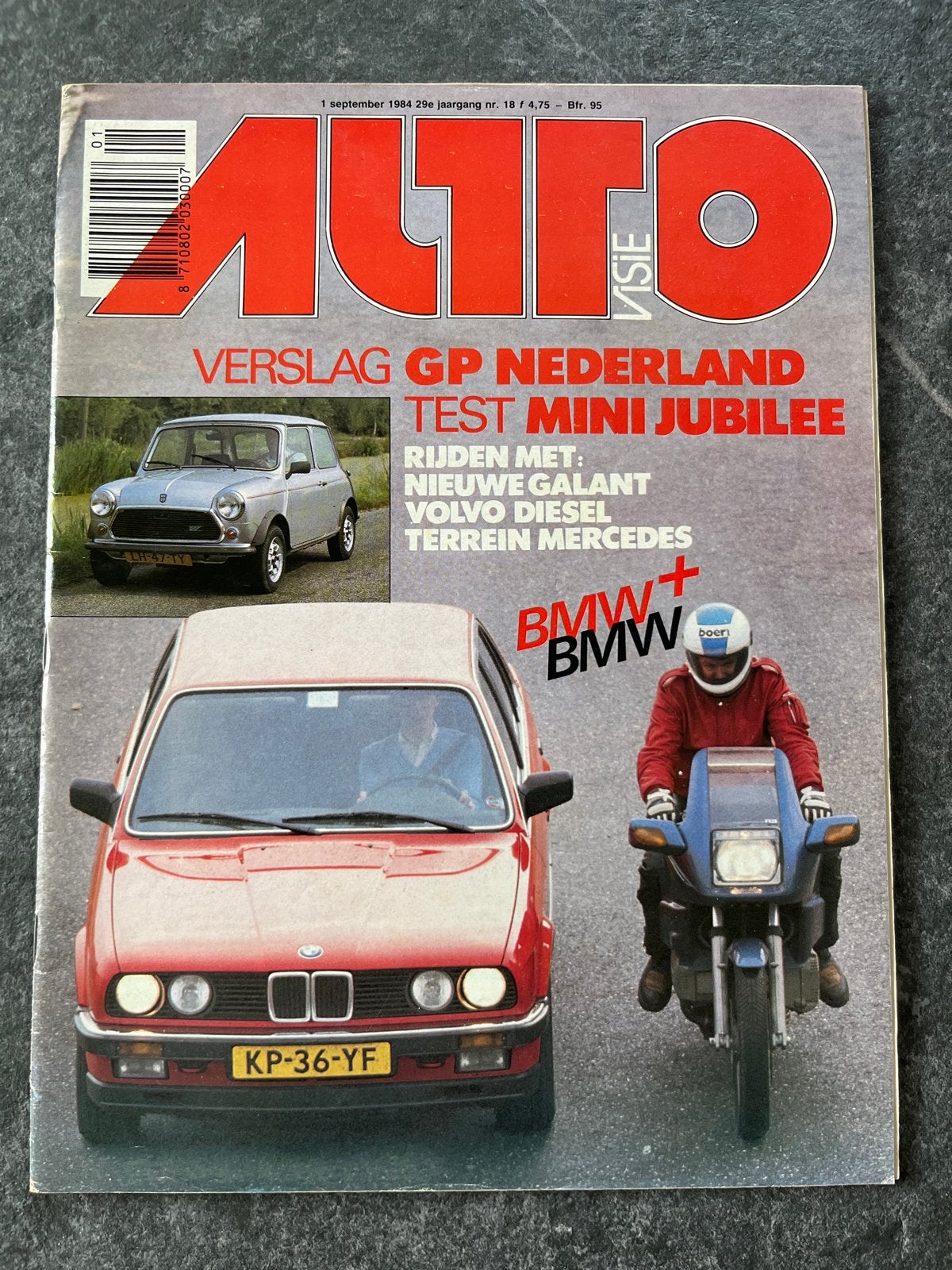 AutoVisie Magazine - 1 september 1984 - GP Nederland, Ophalen of Verzenden, Gelezen, Algemeen