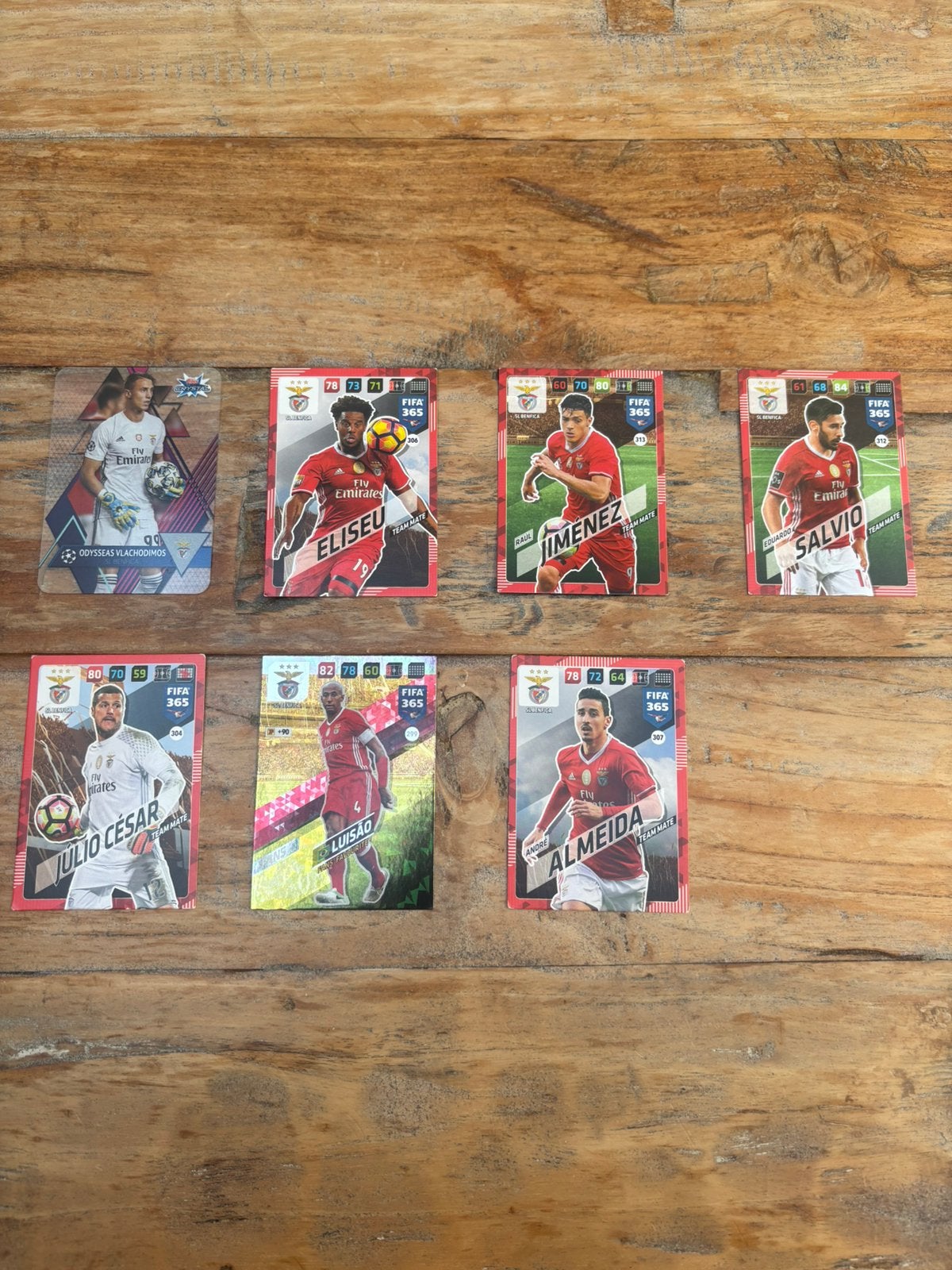 Benfica Voetbalkaartjes - FIFA 365 Collectie, Ophalen of Verzenden, Zo goed als nieuw, Buitenlandse clubs, Spelerskaart