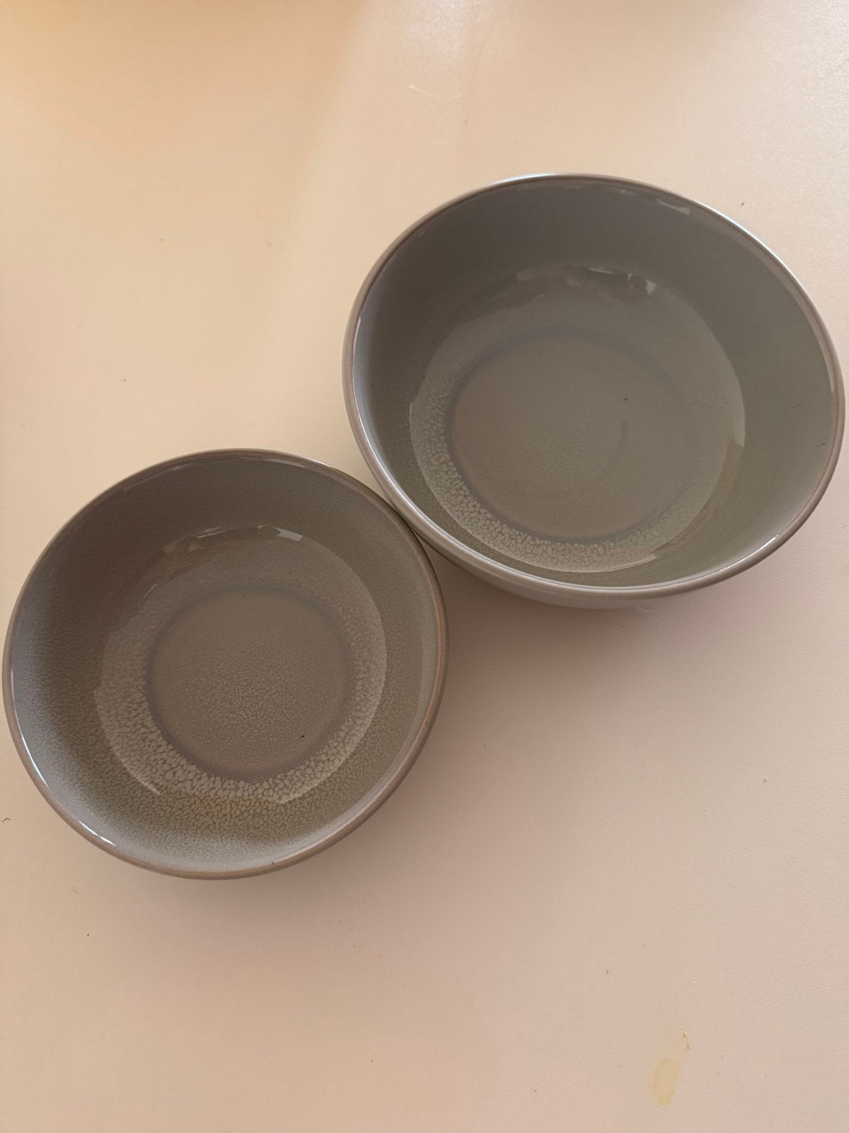 HEMA milano schaaltjes set lichtgrijs, Huis en Inrichting, Keuken | Servies, Ophalen of Verzenden, Overige stijlen, Porselein