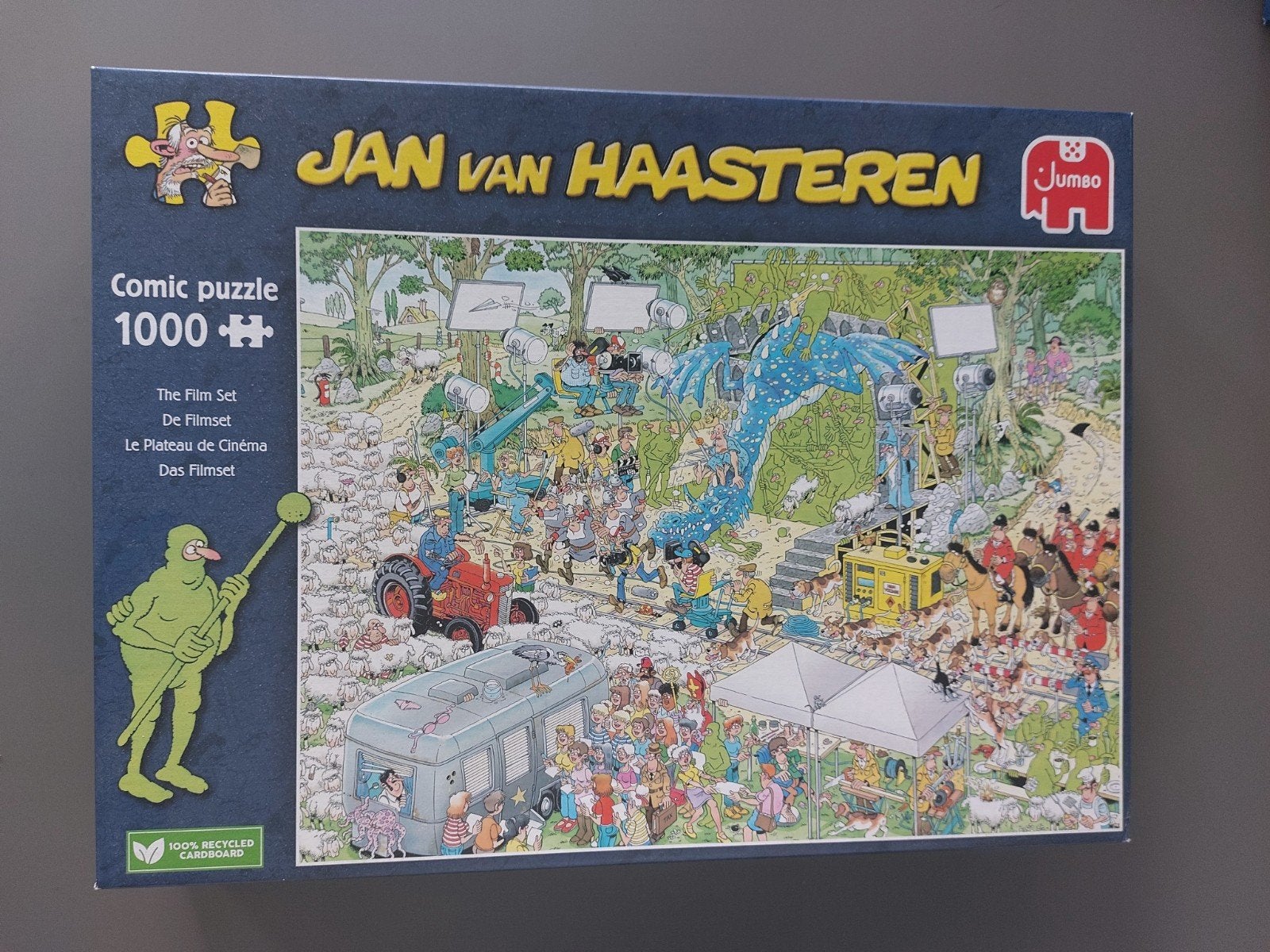 Jan van Haasteren De filmset, Ophalen of Verzenden, 500 t/m 1500 stukjes, Zo goed als nieuw