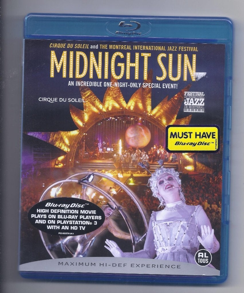 Cirque Du Soleil : Midnight Sun Blu Ray disc (NL versie), Verzenden, Zo goed als nieuw, Blu-ray, Muziek en Concerten