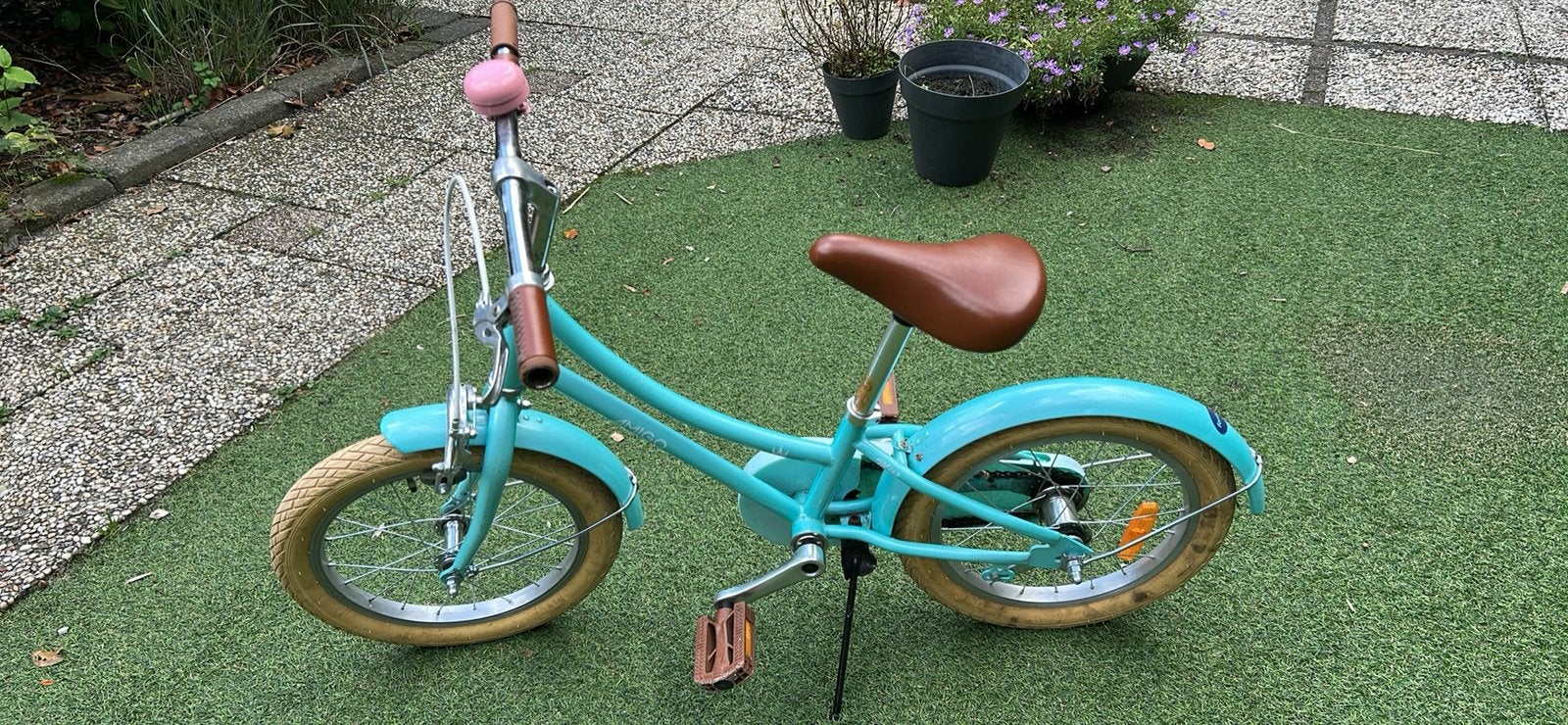 Stoere meiden fiets, Ophalen, Gebruikt, Terugtraprem, 16 tot 20 inch