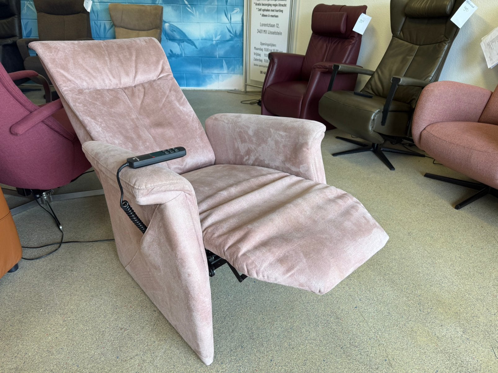 Meubelzorg sta op stoel relax fauteuil gratis bezorging, Leer, Zo goed als nieuw, 50 tot 75 cm, Ruim 100 modellen in alle kleuren en maten