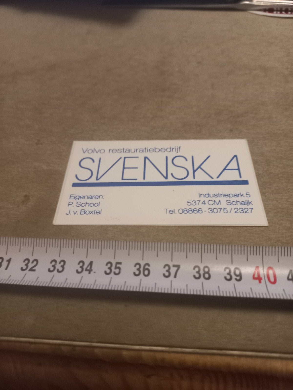 Svenska volvo restauratiebedrijf schaijk, Ophalen of Verzenden