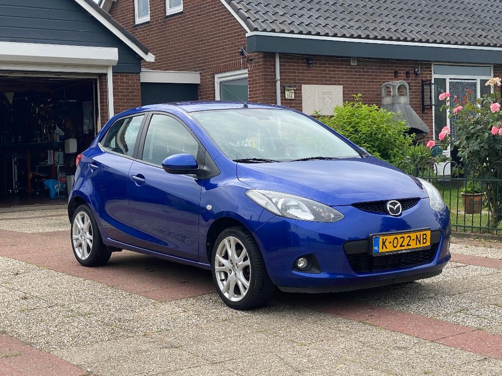 Mazda 2 1.3 Touring  63KW 5DRS 2008 Blauw 168164 Km Nap, Auto's, Voorwielaandrijving, 31 €/maand, 4 cilinders, Blauw