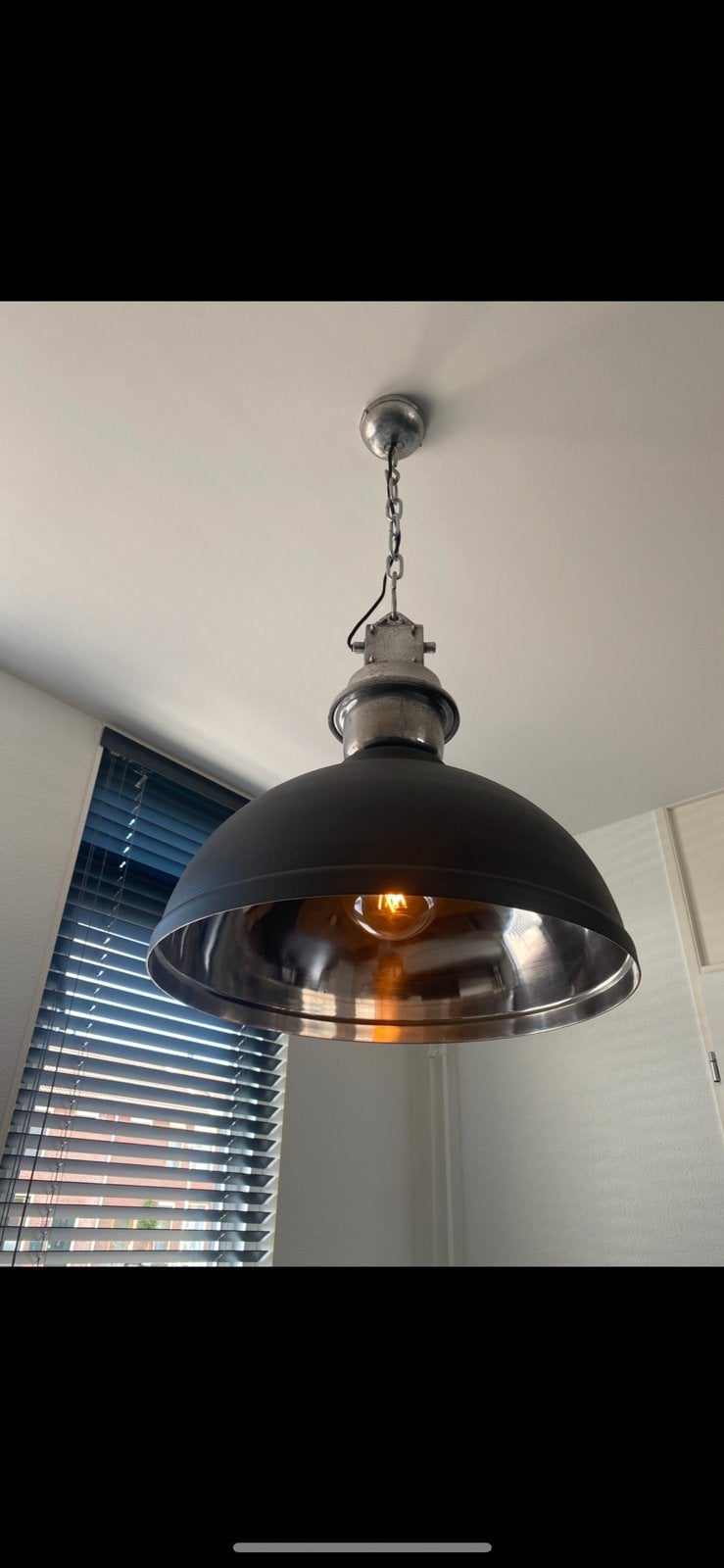 Mooie industriële hanglamp, Ophalen, Zo goed als nieuw