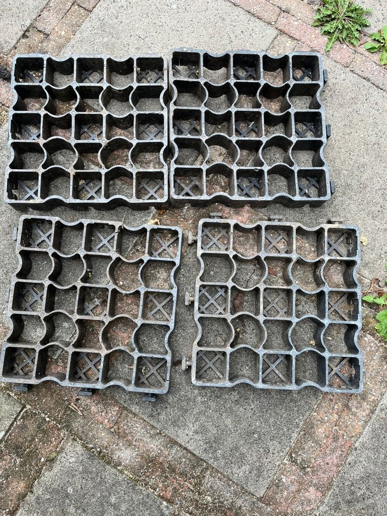 Grastegels 20 vierkante meter, Tuin en Terras, Tegels en Klinkers, Ophalen, Kunststof, Gebruikt, Overige typen