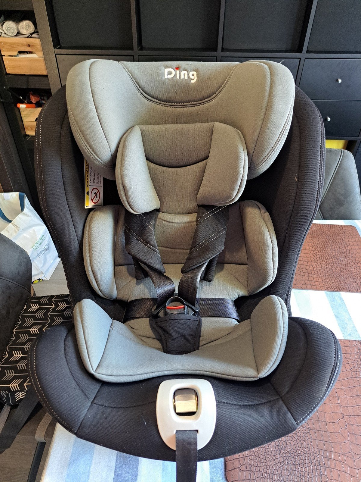 Ding Zeno 360 SPS Autostoel - 0 tot 36 kg - Grijs, Ophalen, Gebruikt, Overige merken, Isofix